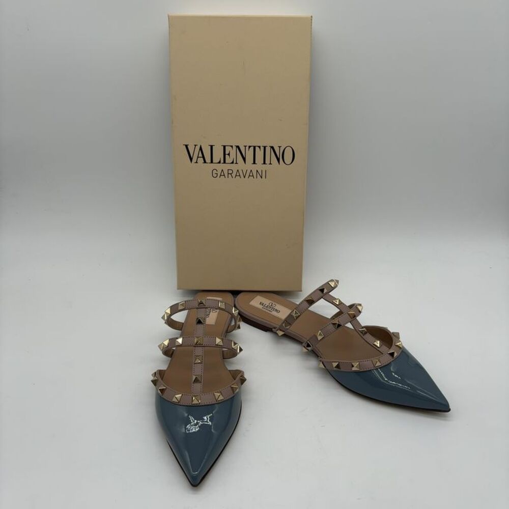 valentino Caged Patent Flat